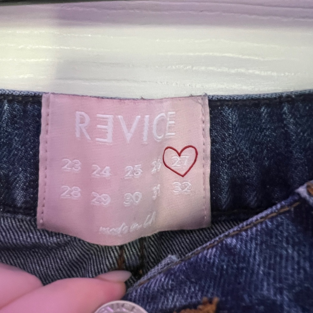 Revice Blue Patchwork Straight Jeans - image 4